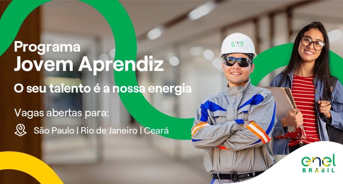 Enel abre vagas para Jovem Aprendiz Eletricista em SP, RJ e CE; inscrições até 6 de junho